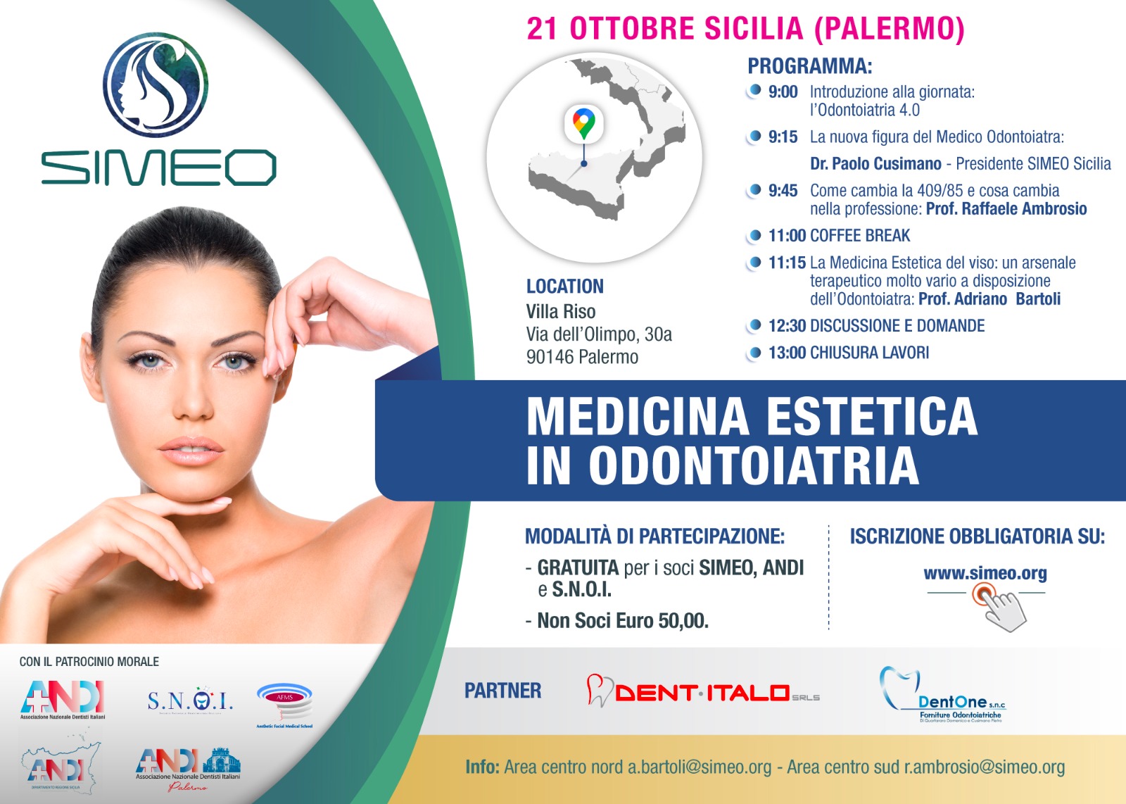 Medicina Estetica in Odontoiatria — 21 ottobre Palermo