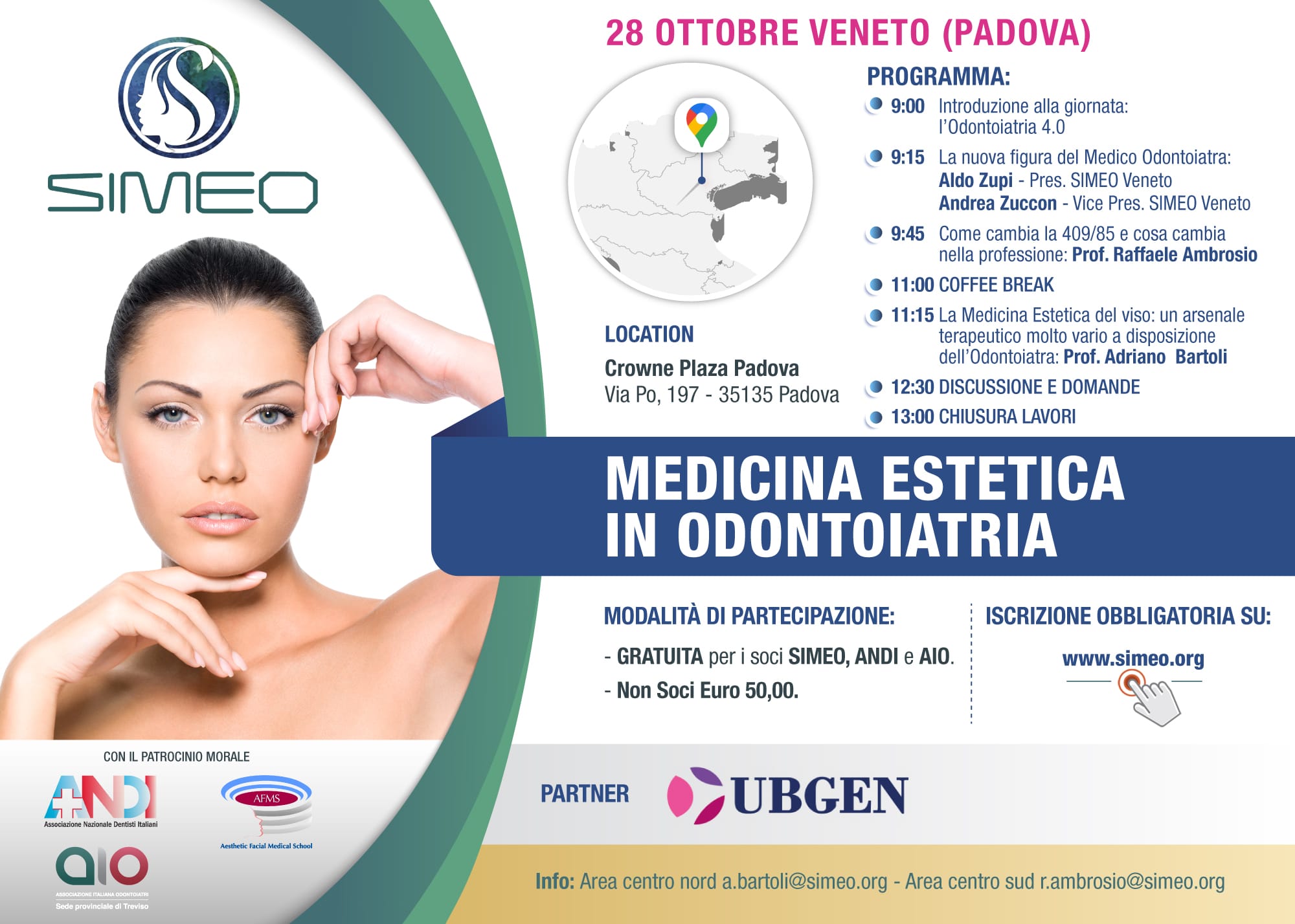 Medicina Estetica in Odontoiatria — 28 ottobre Padova