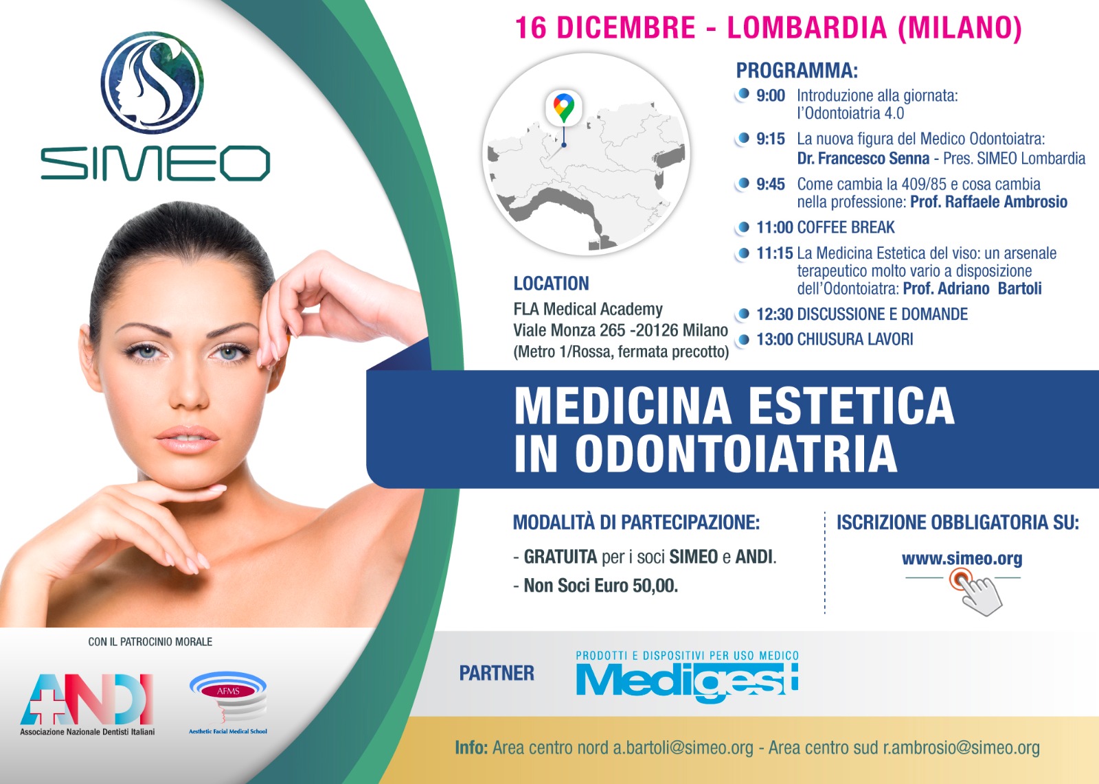 Medicina Estetica in Odontoiatria — 16 dicembre Milano