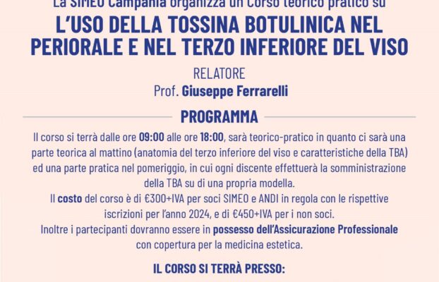 L’uso della tossina botulinica nel periorale e nel terzo inferiore del viso